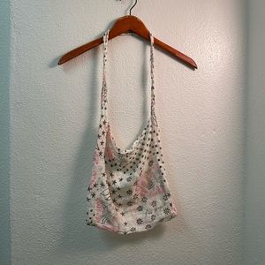 Free people white cloth bag